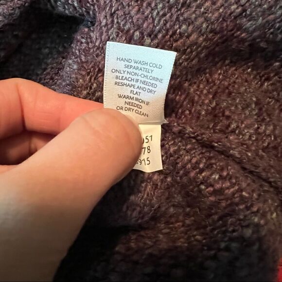 J. Jill wool & alpaca blend purple vest - Picture 5 of 10